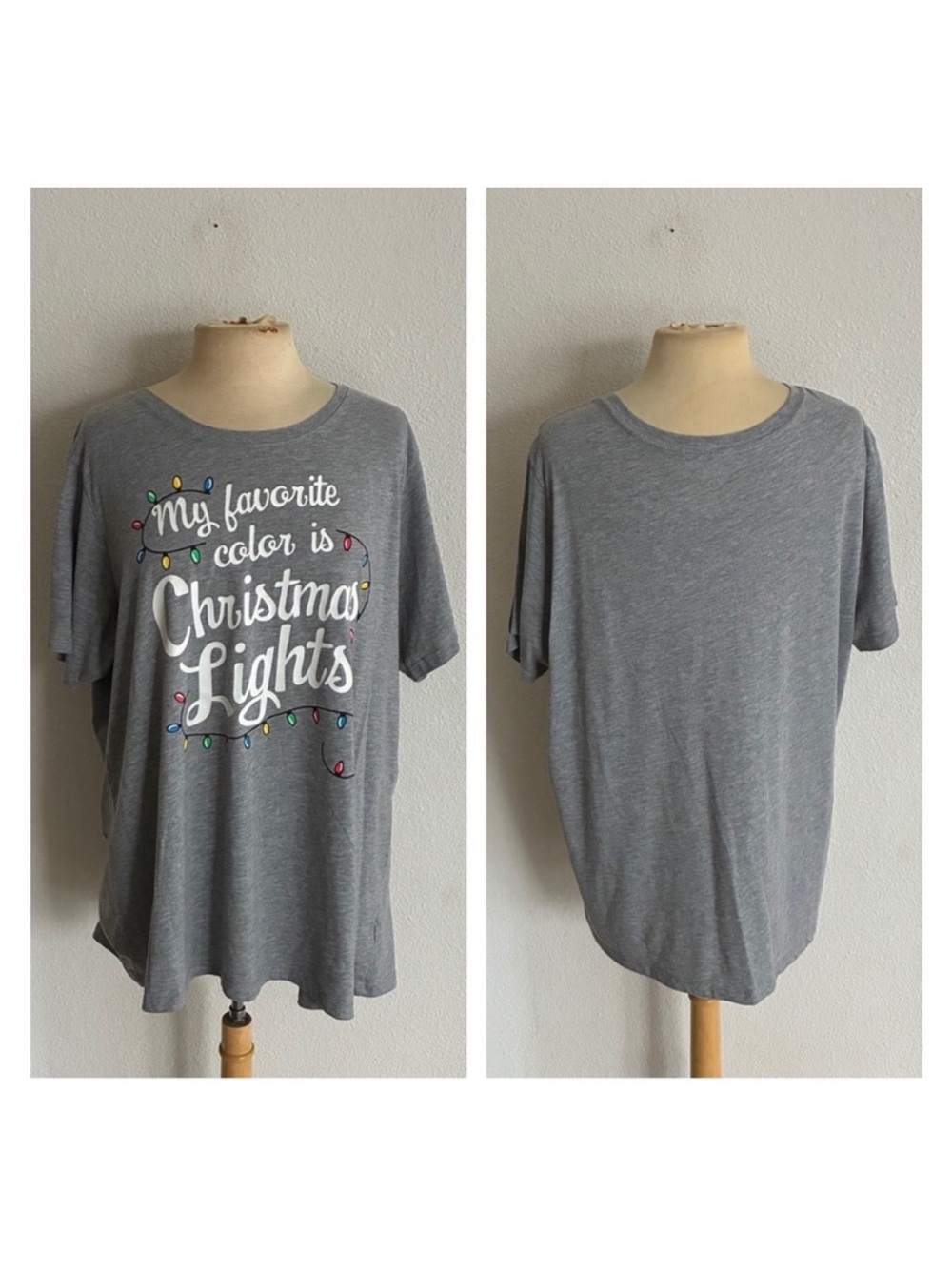 Holiday Time Christmas lights tee size 2x/20/22